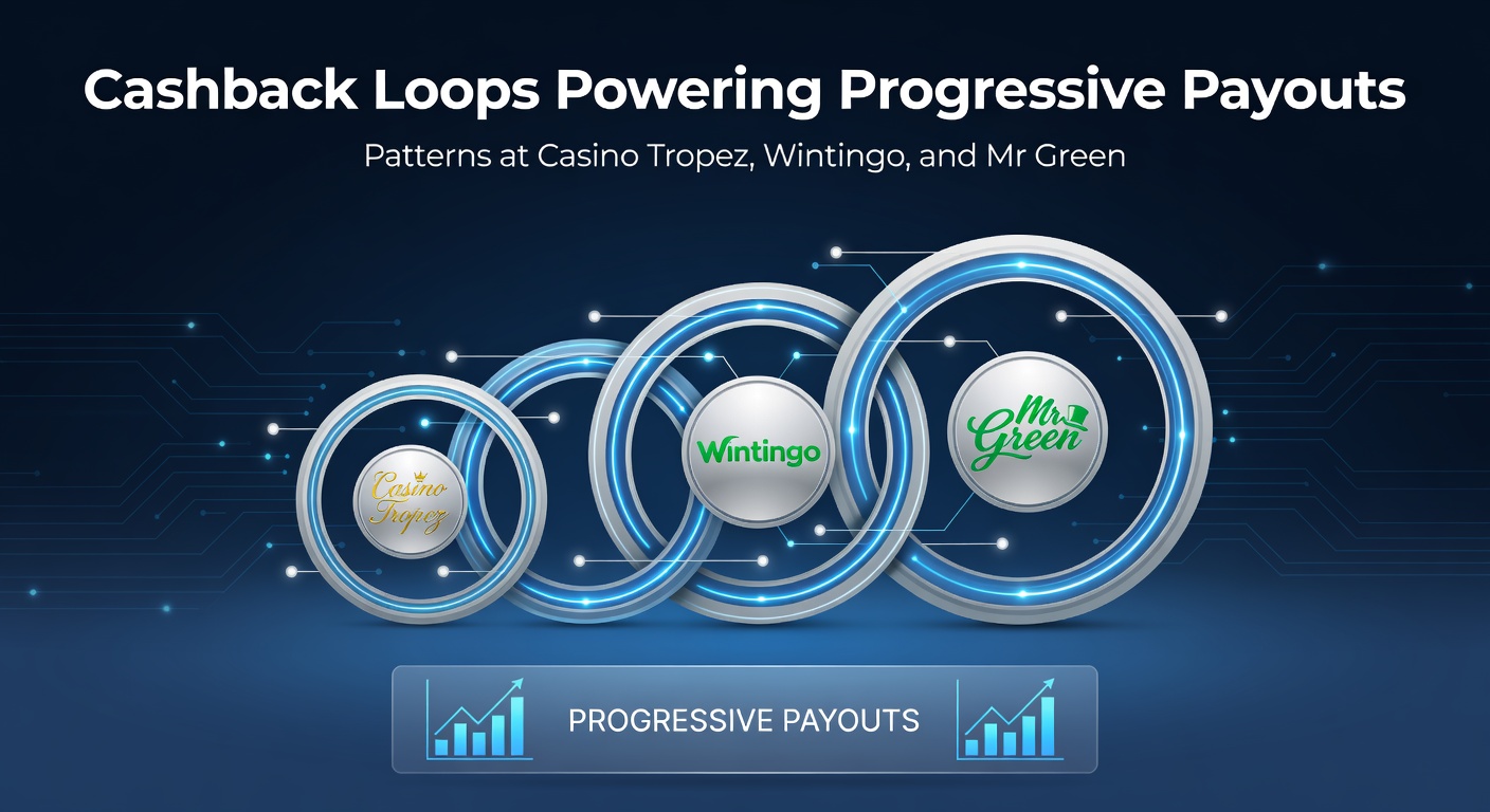 Grafiek van cashback-cycli die leiden tot groeiende progressieve jackpots bij online casino's