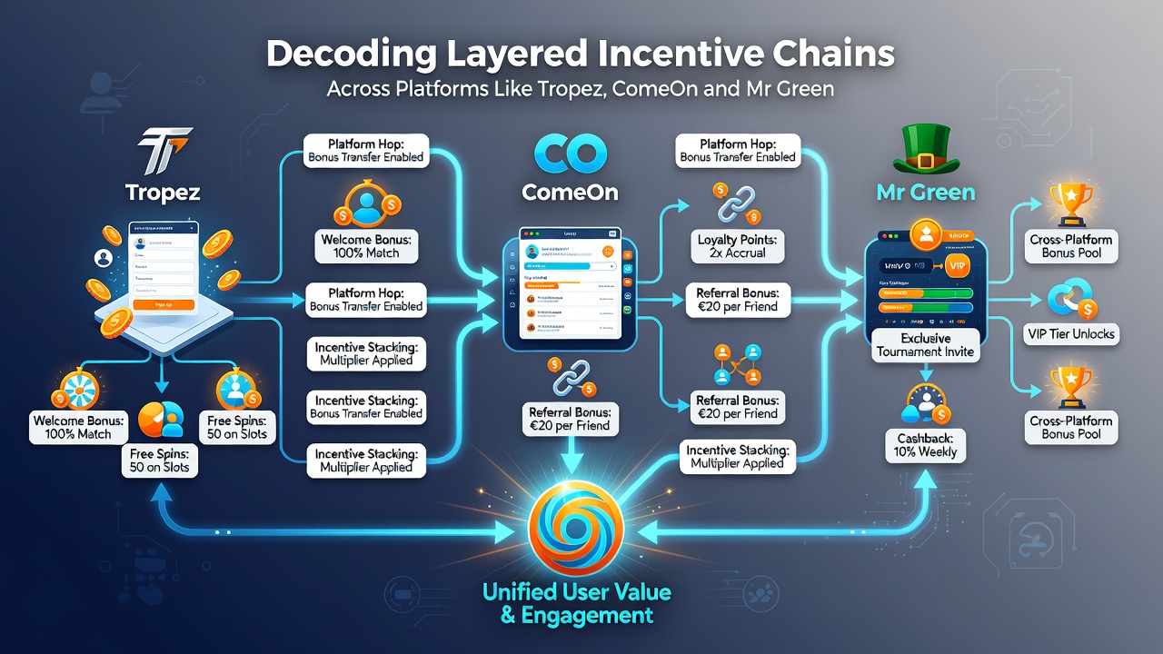 Diagram van incentive ketens en jackpot integratie