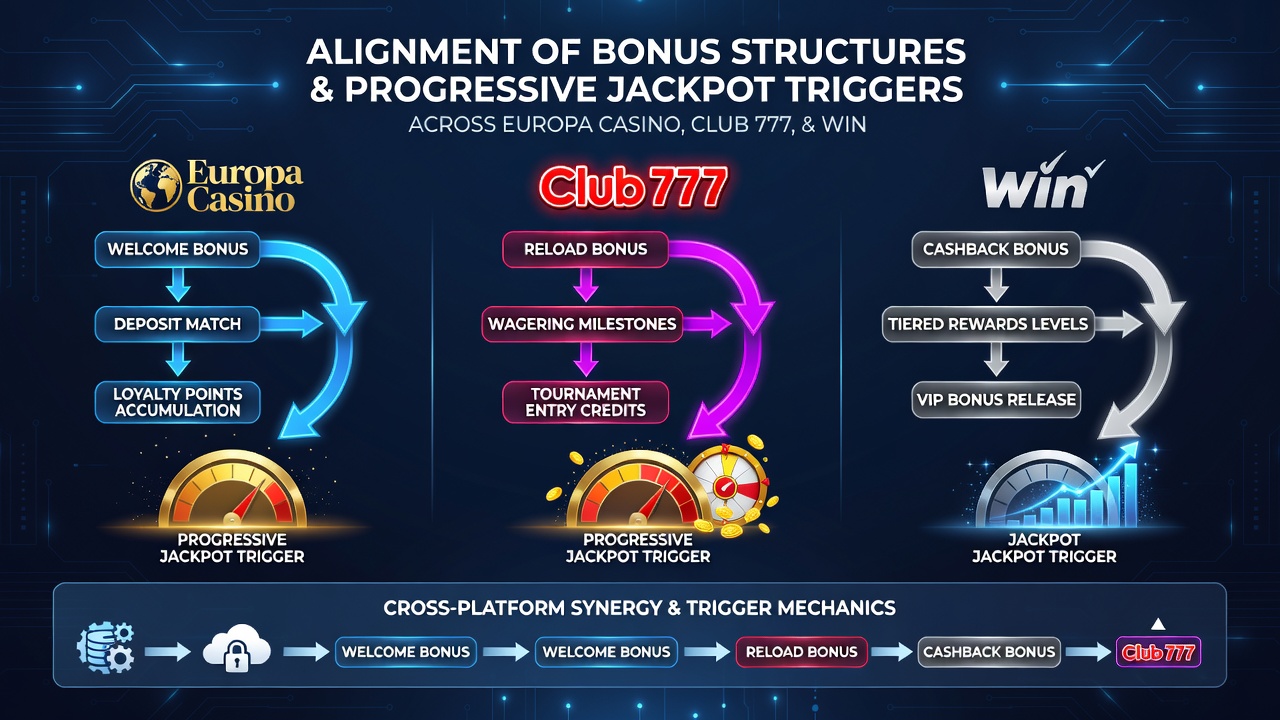 Vergelijking van bonus en jackpot systemen op Club 777 en Wintingo
