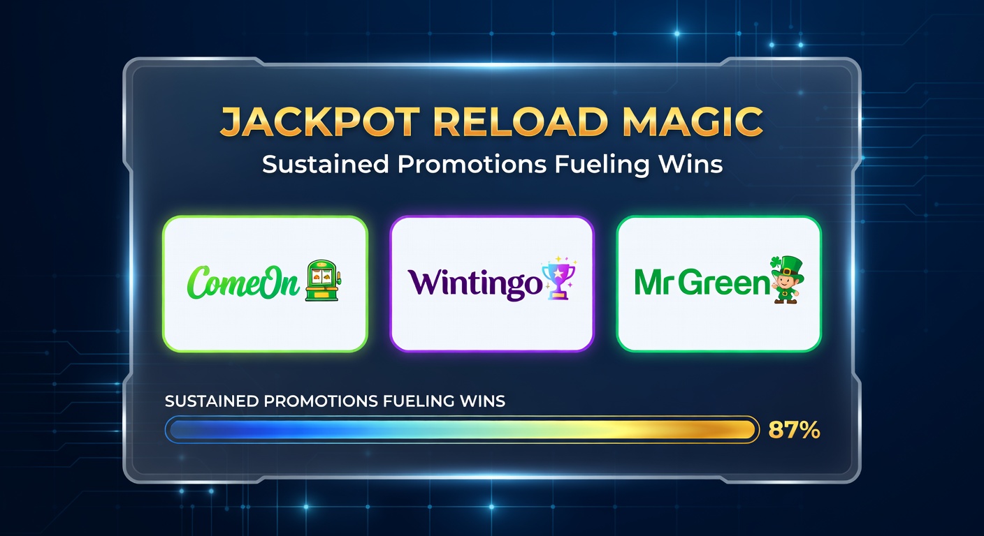 Grafiek met stijgende jackpot winsten door reload bonussen bij de genoemde casino's