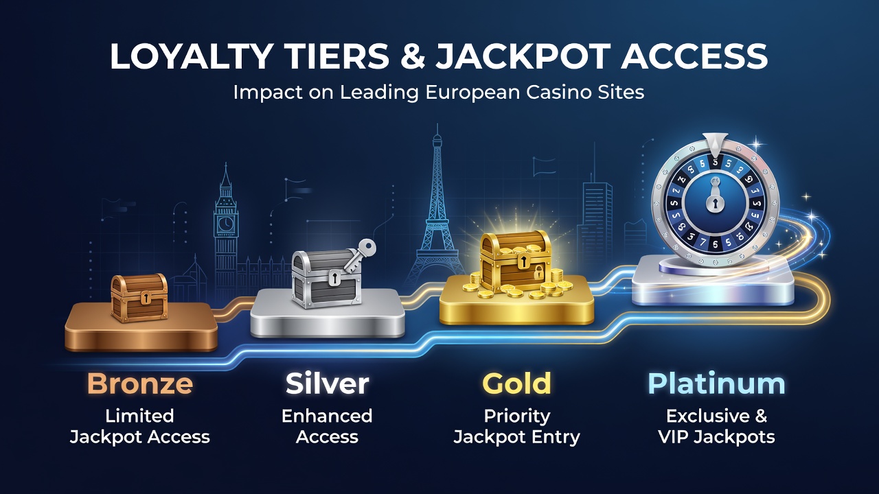 Overzicht van loyaliteitsniveaus en jackpotstructuren bij Europese casino's