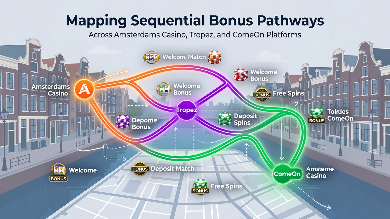Sequentiële bonusstappen en voorwaarden op de drie platforms