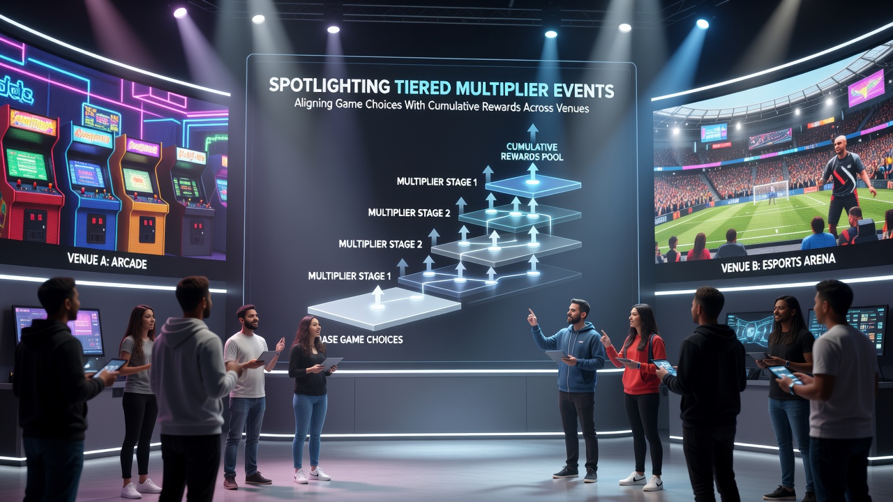 Cumulatieve beloningen en multiplier niveaus bij casino venues